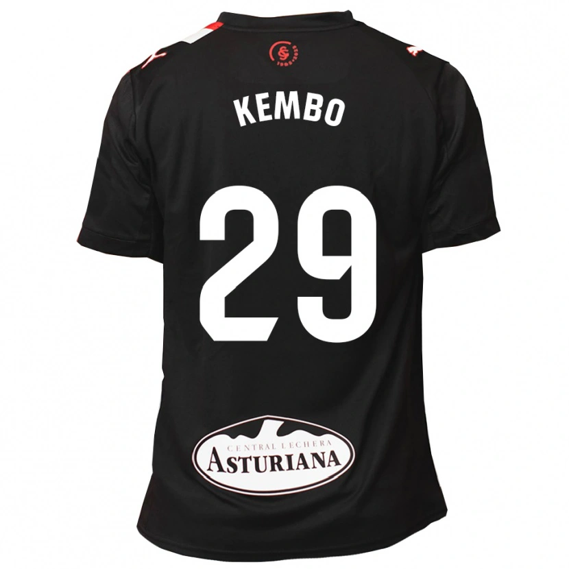 Danxen Barn Yann Kembo #29 Svart Vit Bortatröja Matchtröjor 2025/26 Tröjor T-Tröja