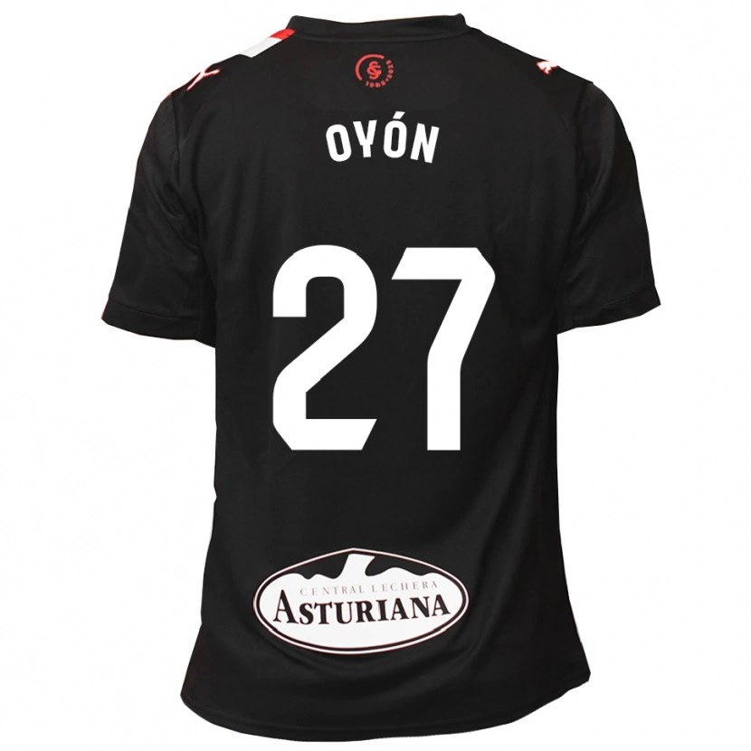 Danxen Barn Álex Oyón #27 Svart Vit Bortatröja Matchtröjor 2025/26 Tröjor T-Tröja