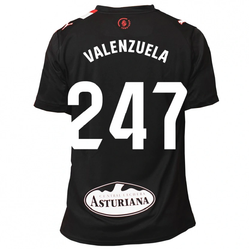 Danxen Barn Sebastián Valenzuela #247 Svart Vit Bortatröja Matchtröjor 2025/26 Tröjor T-Tröja