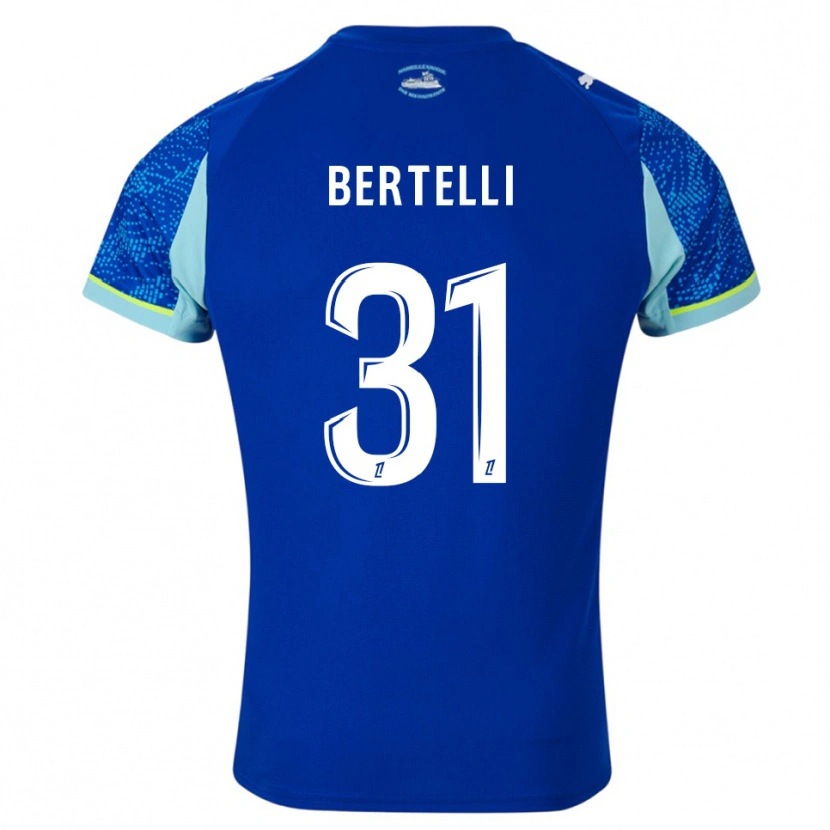 Danxen Barn Ugo Bertelli #31 Himmelsblå Vit Tredjesatsen Matchtröjor 2025/26 Tröjor T-Tröja