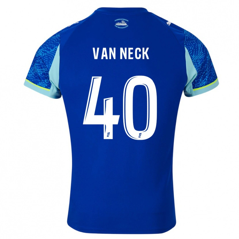 Danxen Barn Jelle Van Neck #40 Himmelsblå Vit Tredjesatsen Matchtröjor 2025/26 Tröjor T-Tröja