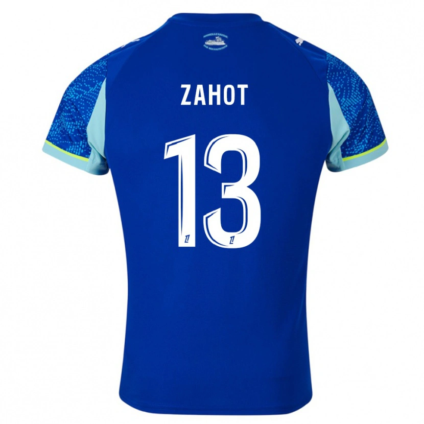 Danxen Barn Sarah Zahot #13 Himmelsblå Vit Tredjesatsen Matchtröjor 2025/26 Tröjor T-Tröja