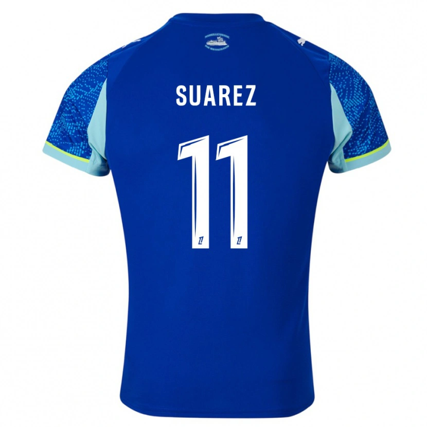 Danxen Barn Luis Suarez #11 Himmelsblå Vit Tredjesatsen Matchtröjor 2025/26 Tröjor T-Tröja