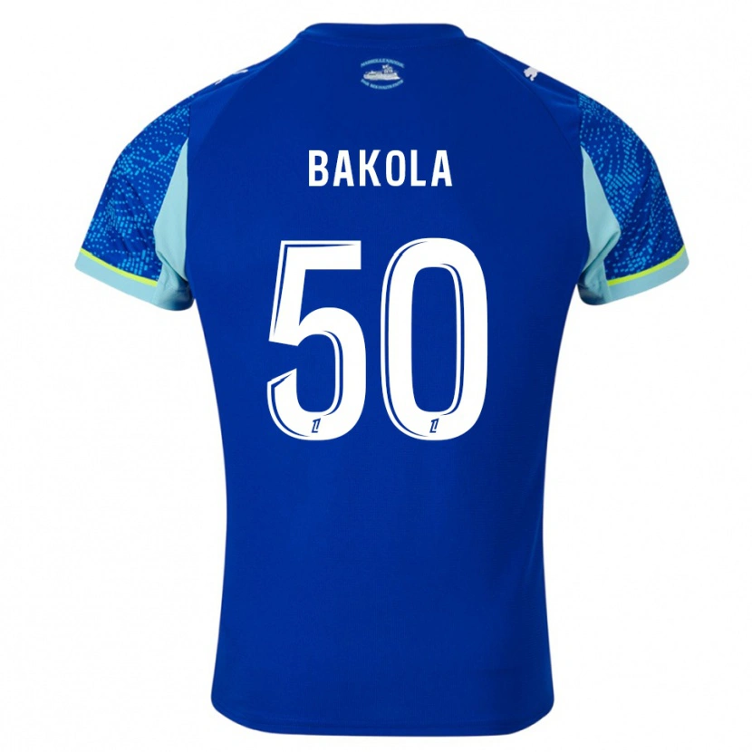 Danxen Barn Darryl Bakola #50 Himmelsblå Vit Tredjesatsen Matchtröjor 2025/26 Tröjor T-Tröja