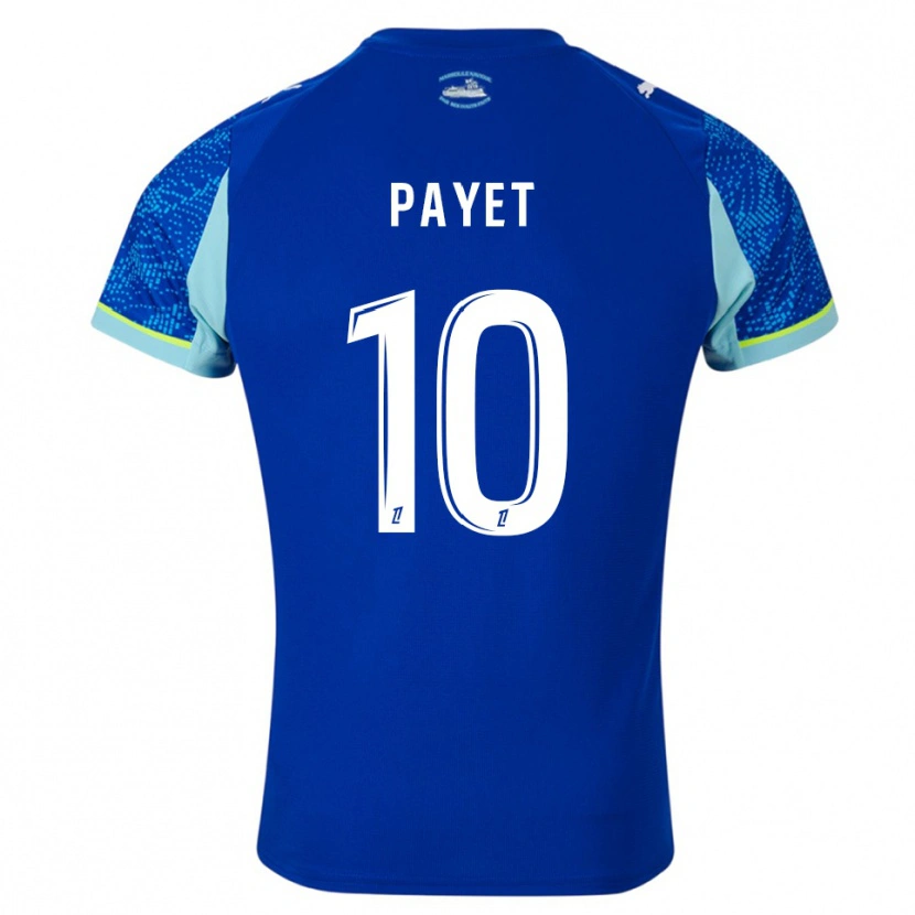 Danxen Barn Dimitri Payet #10 Himmelsblå Vit Tredjesatsen Matchtröjor 2025/26 Tröjor T-Tröja