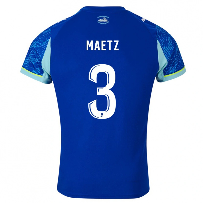 Danxen Barn Agathe Maetz #3 Himmelsblå Vit Tredjesatsen Matchtröjor 2025/26 Tröjor T-Tröja