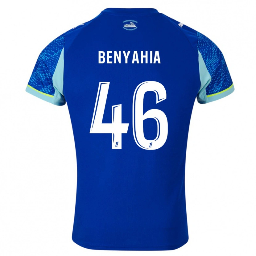 Danxen Barn Aylan Benyahia-Tani #46 Himmelsblå Vit Tredjesatsen Matchtröjor 2025/26 Tröjor T-Tröja