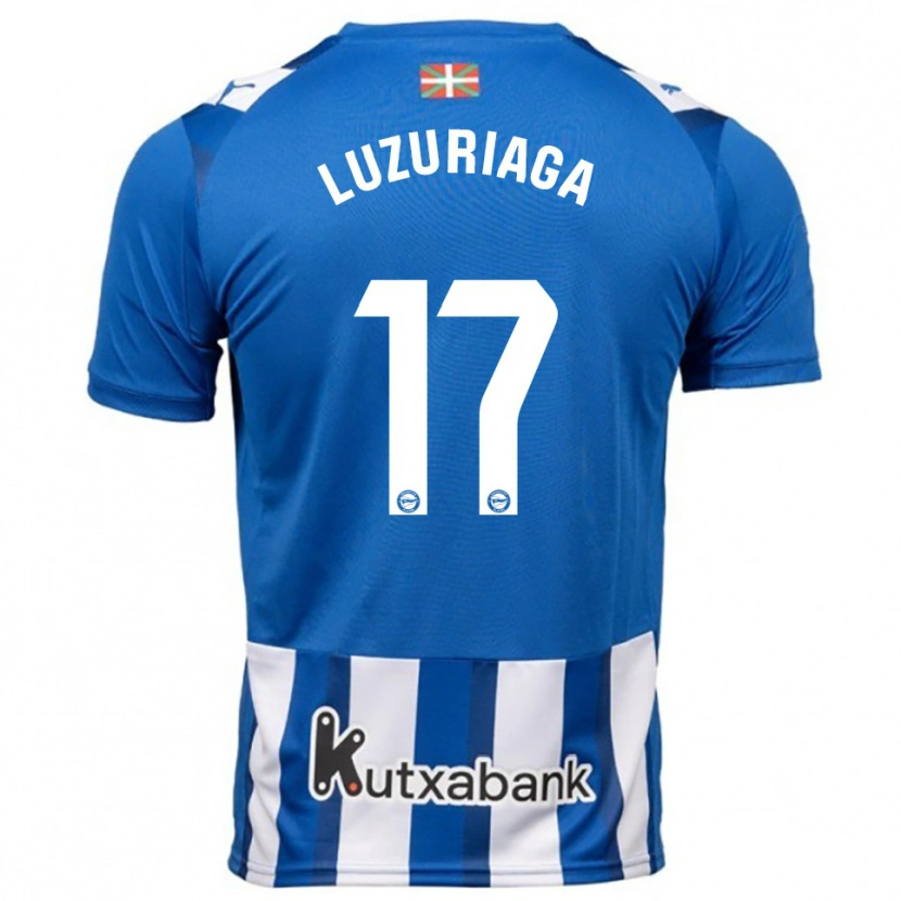 Danxen Män Judith Luzuriaga #17 Blå Vit Hemmatröja Matchtröjor 2025/26 Tröjor T-Tröja