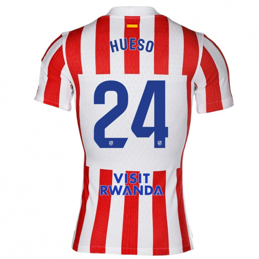 Danxen Män Romeo Hueso #24 Röd Vit Hemmatröja Matchtröjor 2025/26 Tröjor T-Tröja