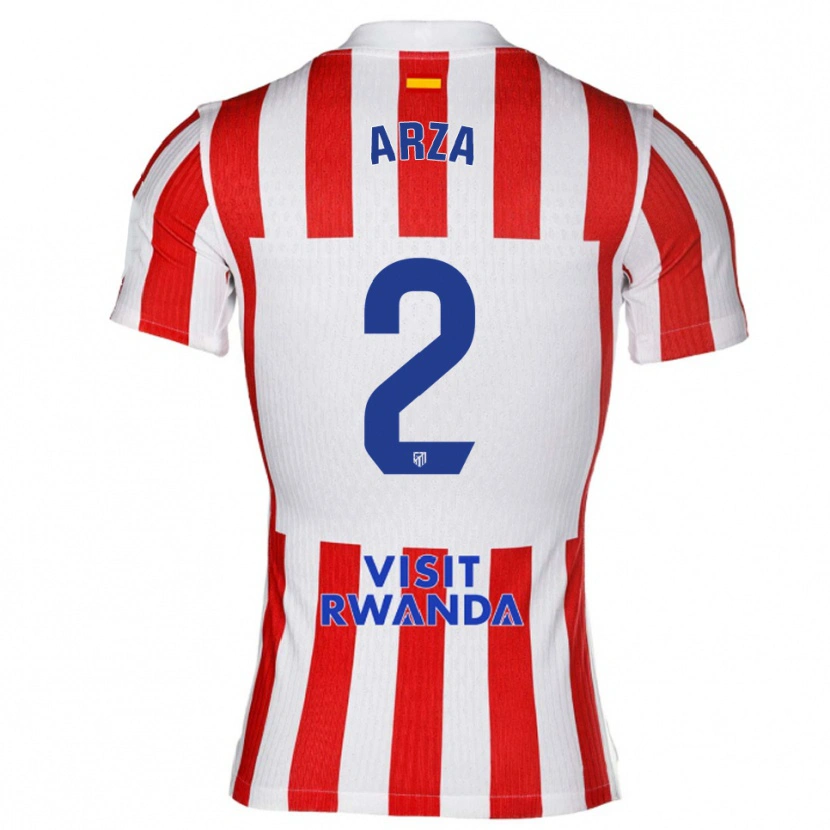 Danxen Män David Arza #2 Röd Vit Hemmatröja Matchtröjor 2025/26 Tröjor T-Tröja