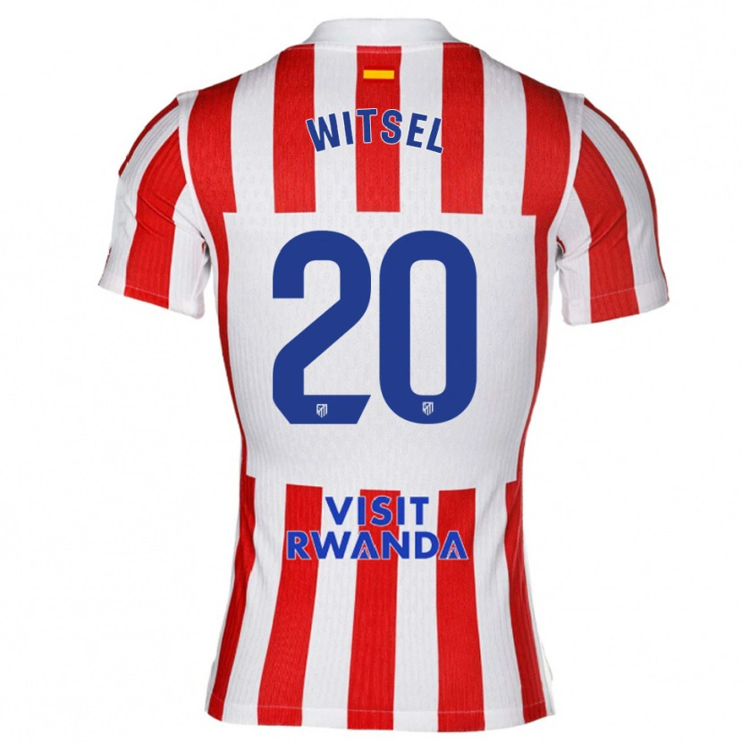 Danxen Män Axel Witsel #20 Röd Vit Hemmatröja Matchtröjor 2025/26 Tröjor T-Tröja