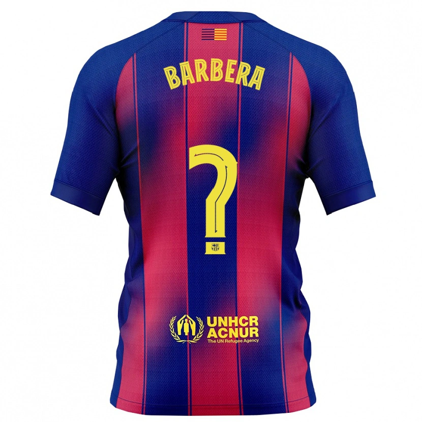 Danxen Män Victor Barbera #0 Blå Röd Hemmatröja Matchtröjor 2025/26 Tröjor T-Tröja