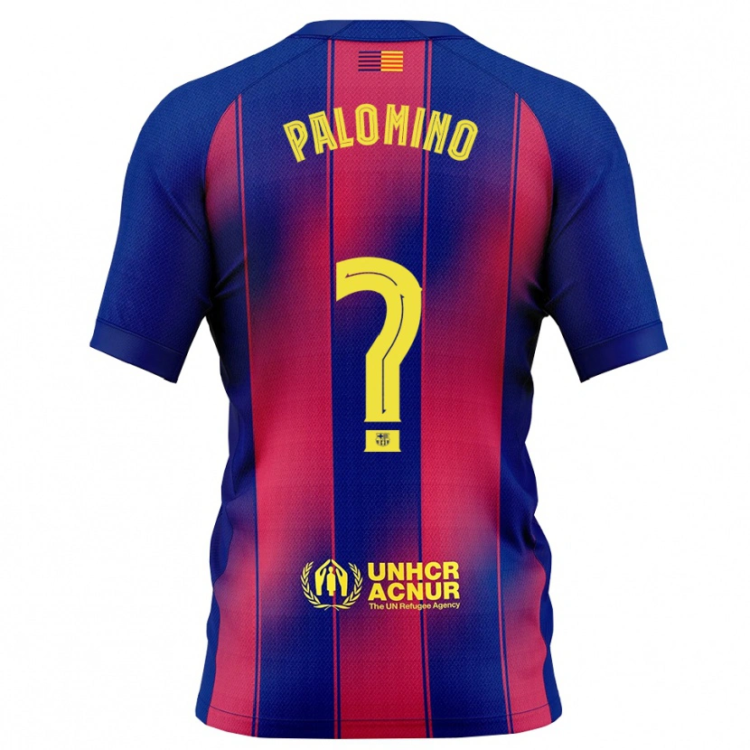 Danxen Män Oriol Palomino #0 Blå Röd Hemmatröja Matchtröjor 2025/26 Tröjor T-Tröja