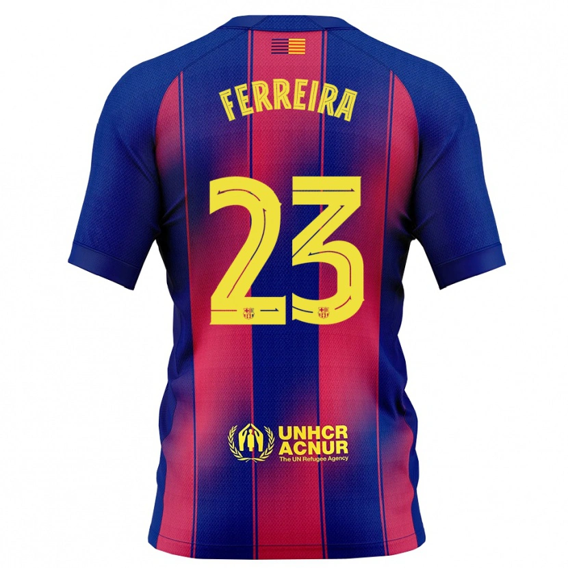 Danxen Män Geyse Ferreira #23 Blå Röd Hemmatröja Matchtröjor 2025/26 Tröjor T-Tröja