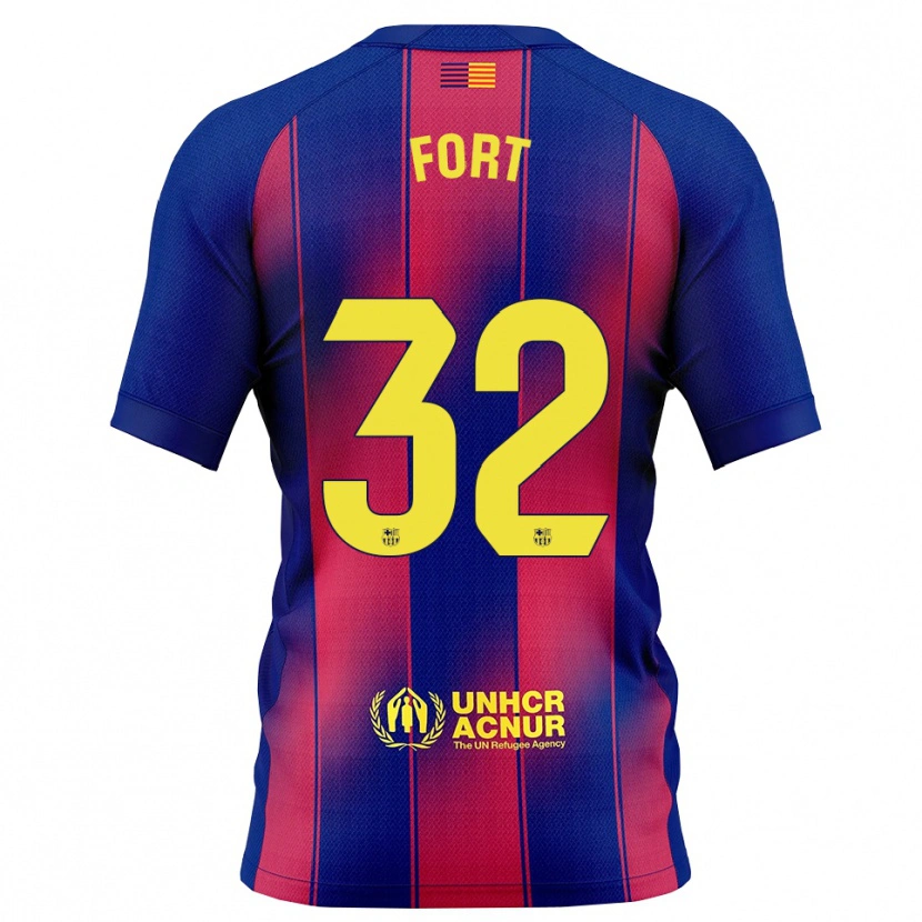 Danxen Män Héctor Fort #32 Blå Röd Hemmatröja Matchtröjor 2025/26 Tröjor T-Tröja