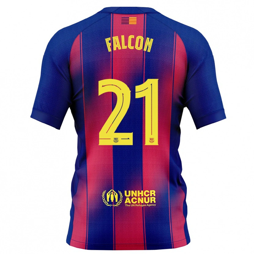Danxen Män Andrea Falcon #21 Blå Röd Hemmatröja Matchtröjor 2025/26 Tröjor T-Tröja
