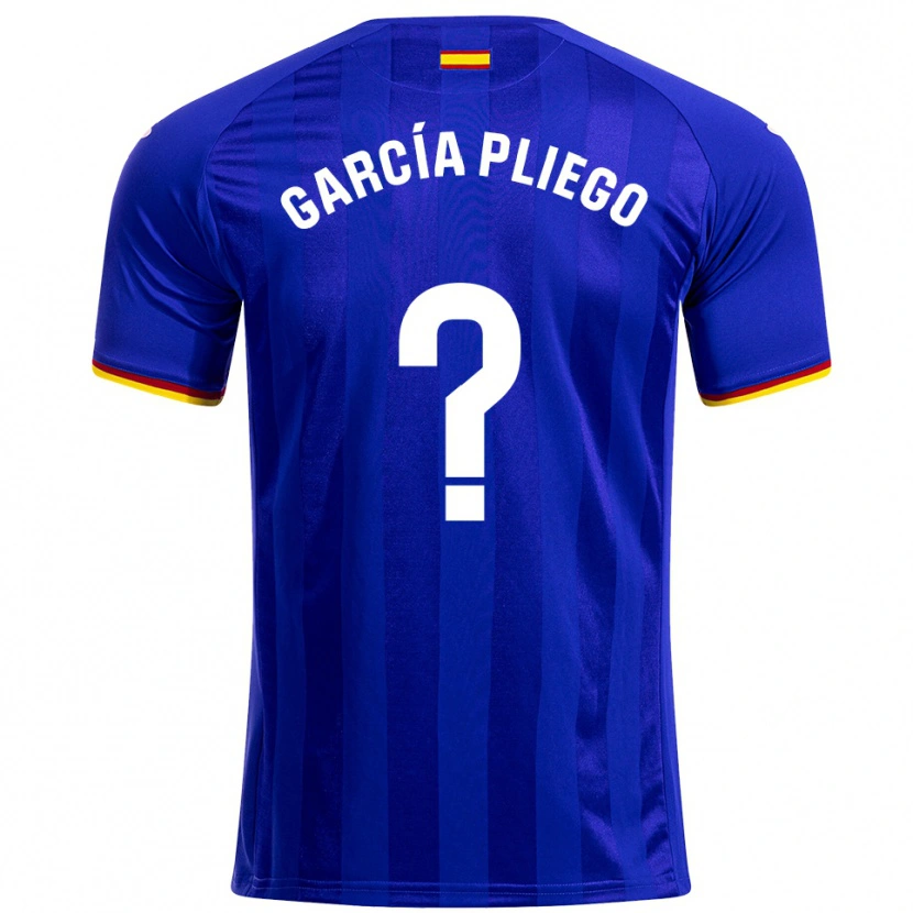 Danxen Män Hugo García Pliego #0 Blå Röd Gul Hemmatröja Matchtröjor 2025/26 Tröjor T-Tröja