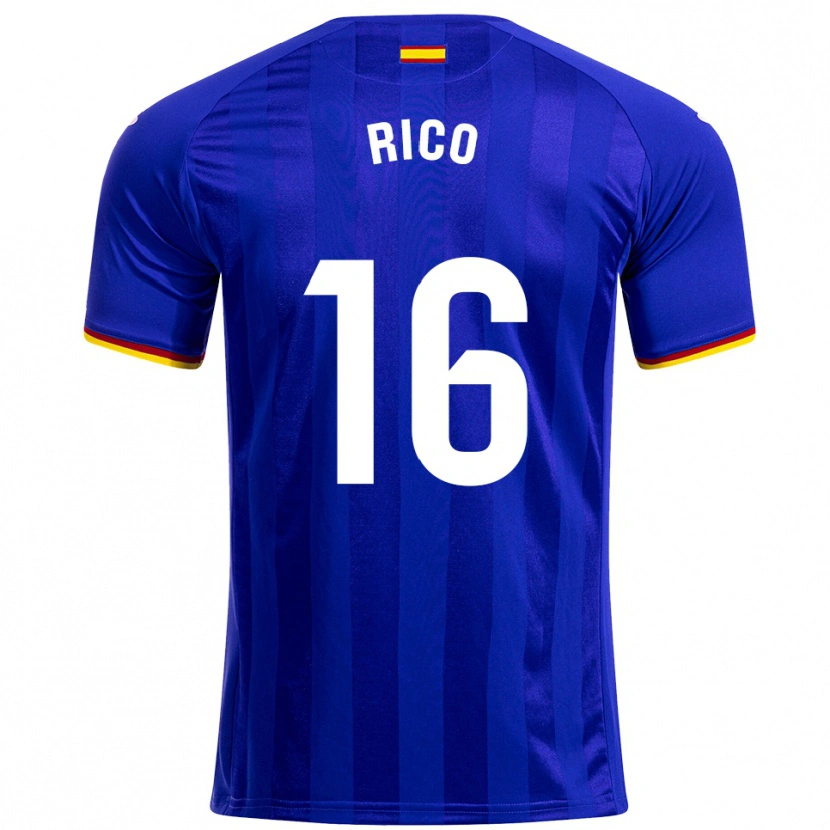 Danxen Män Diego Rico #16 Blå Röd Gul Hemmatröja Matchtröjor 2025/26 Tröjor T-Tröja