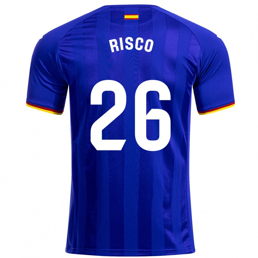 Danxen Män Alberto Risco #26 Blå Röd Gul Hemmatröja Matchtröjor 2025/26 Tröjor T-Tröja