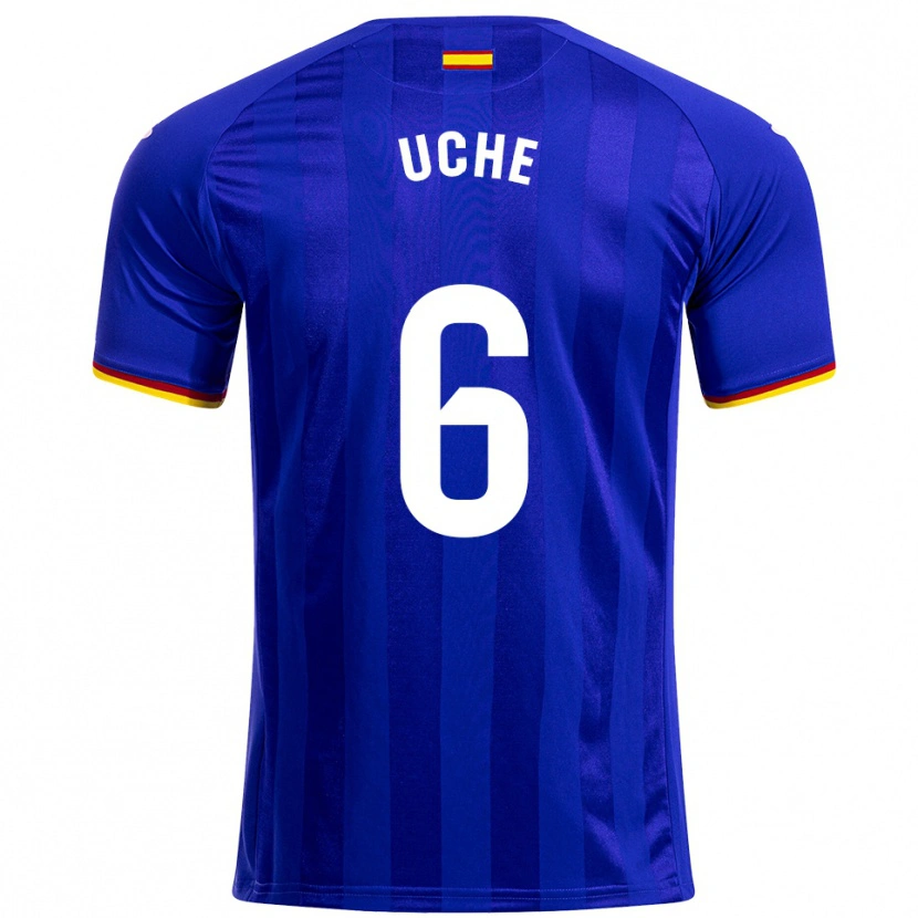 Danxen Män Christantus Uche #6 Blå Röd Gul Hemmatröja Matchtröjor 2025/26 Tröjor T-Tröja