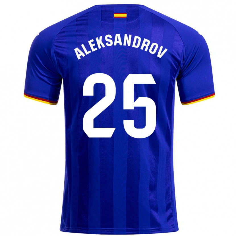 Danxen Män Mykyta Aleksandrov #25 Blå Röd Gul Hemmatröja Matchtröjor 2025/26 Tröjor T-Tröja