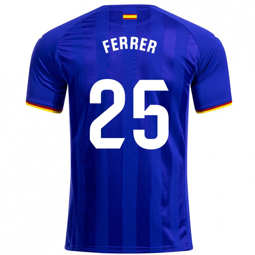 Danxen Män Diego Ferrer #25 Blå Röd Gul Hemmatröja Matchtröjor 2025/26 Tröjor T-Tröja