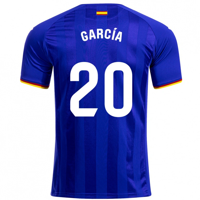 Danxen Män Álex García #20 Blå Röd Gul Hemmatröja Matchtröjor 2025/26 Tröjor T-Tröja