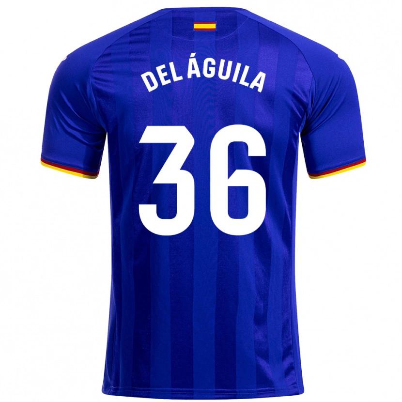 Danxen Män Ángel Del Águila #36 Blå Röd Gul Hemmatröja Matchtröjor 2025/26 Tröjor T-Tröja