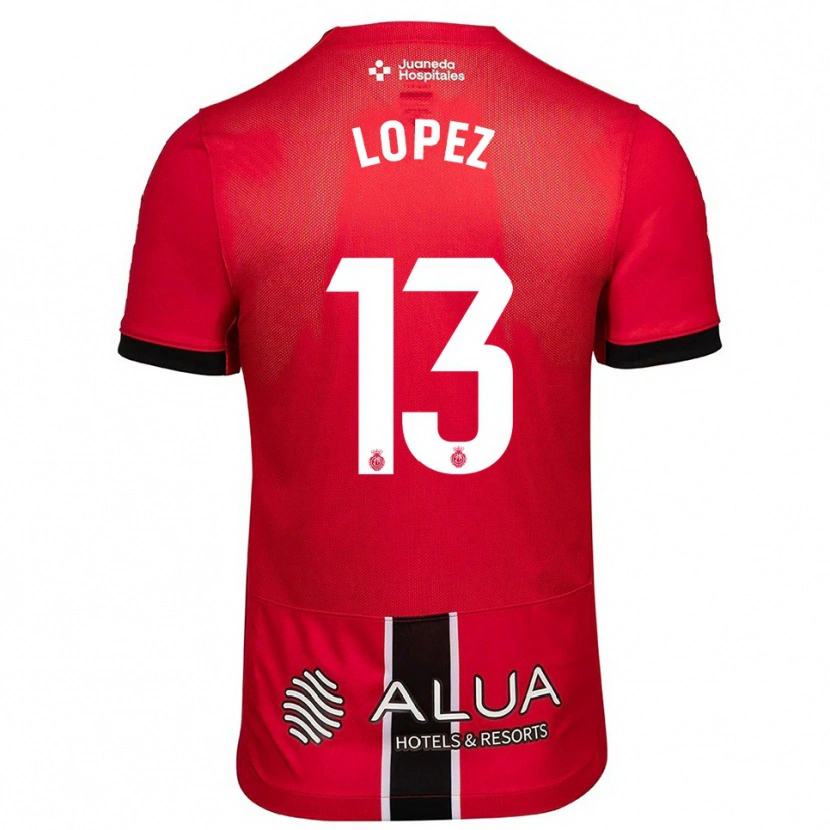 Danxen Män Iván López #13 Röd Svart Hemmatröja Matchtröjor 2025/26 Tröjor T-Tröja