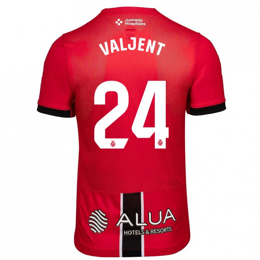 Danxen Män Martin Valjent #24 Röd Svart Hemmatröja Matchtröjor 2025/26 Tröjor T-Tröja