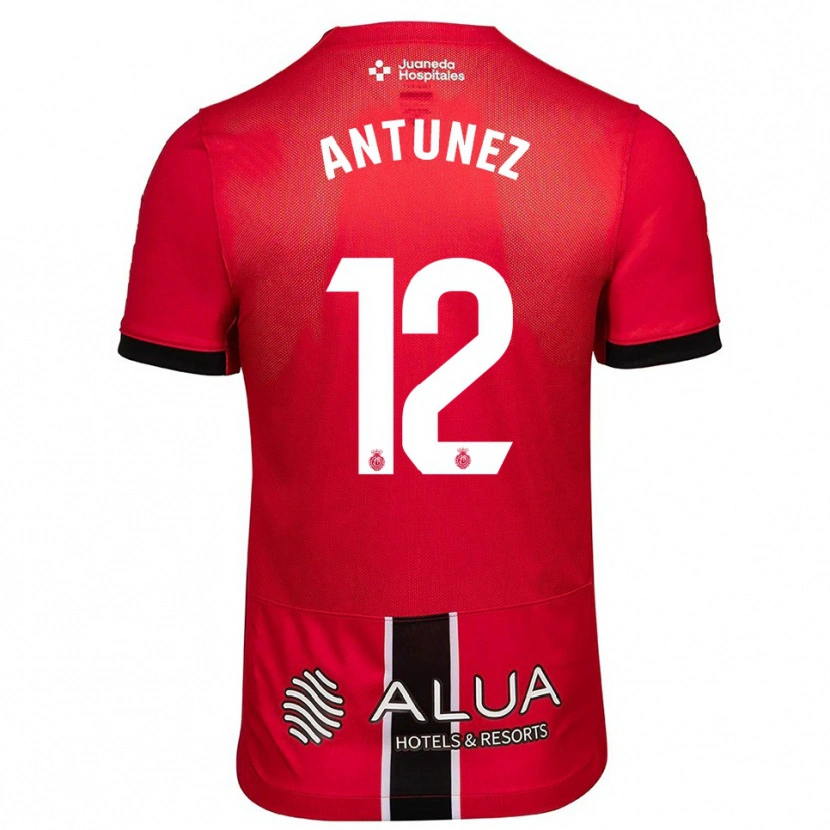 Danxen Män Yahir Antúnez #12 Röd Svart Hemmatröja Matchtröjor 2025/26 Tröjor T-Tröja