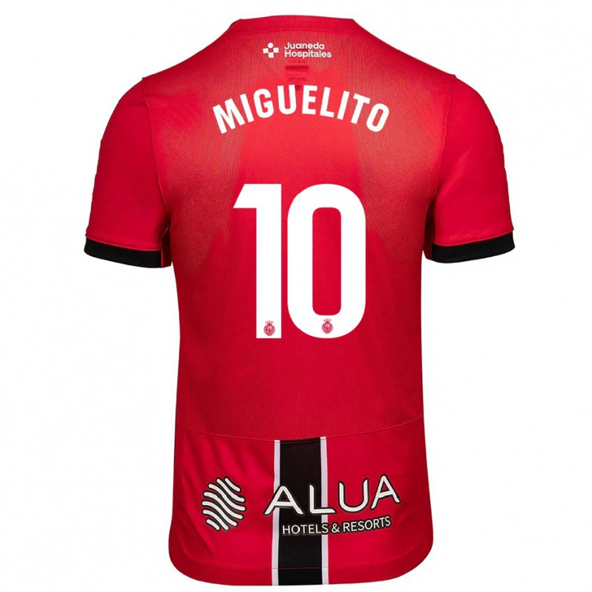 Danxen Män Miguelito #10 Röd Svart Hemmatröja Matchtröjor 2025/26 Tröjor T-Tröja