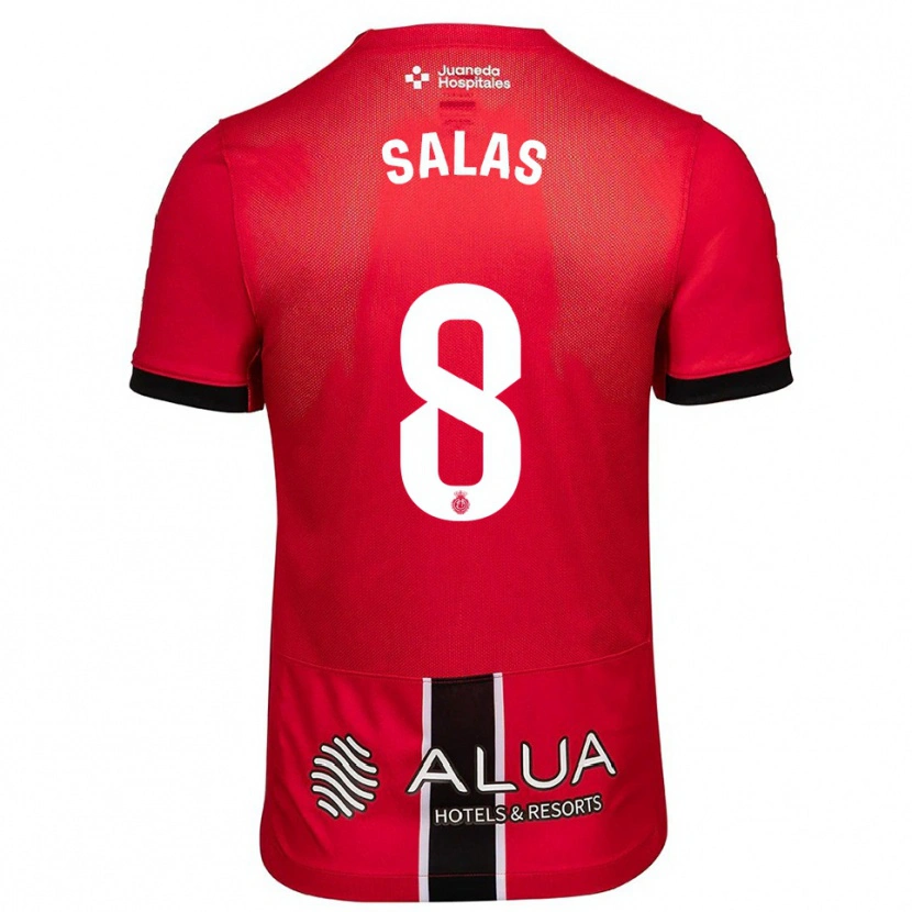 Danxen Män Jan Salas #8 Röd Svart Hemmatröja Matchtröjor 2025/26 Tröjor T-Tröja