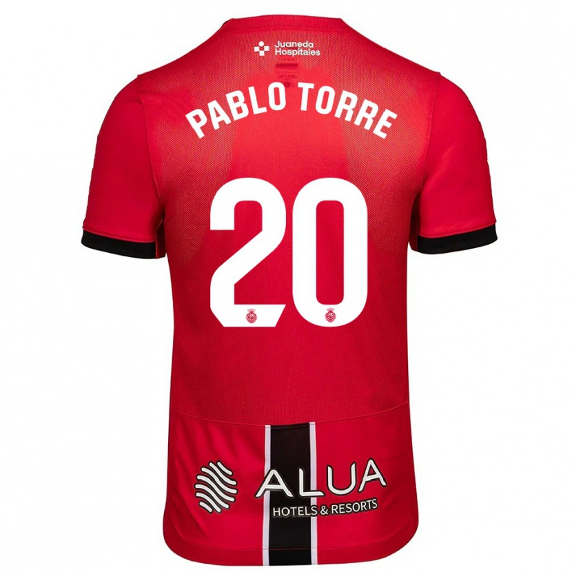 Danxen Män Pablo Torre #20 Röd Svart Hemmatröja Matchtröjor 2025/26 Tröjor T-Tröja
