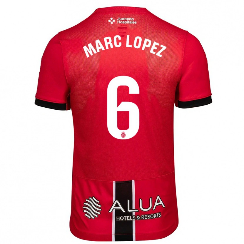Danxen Män Marc López #6 Röd Svart Hemmatröja Matchtröjor 2025/26 Tröjor T-Tröja