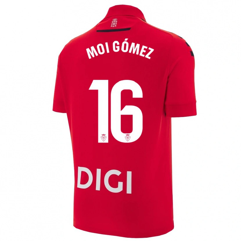 Danxen Män Moi Gómez #16 Röd Svart Hemmatröja Matchtröjor 2025/26 Tröjor T-Tröja