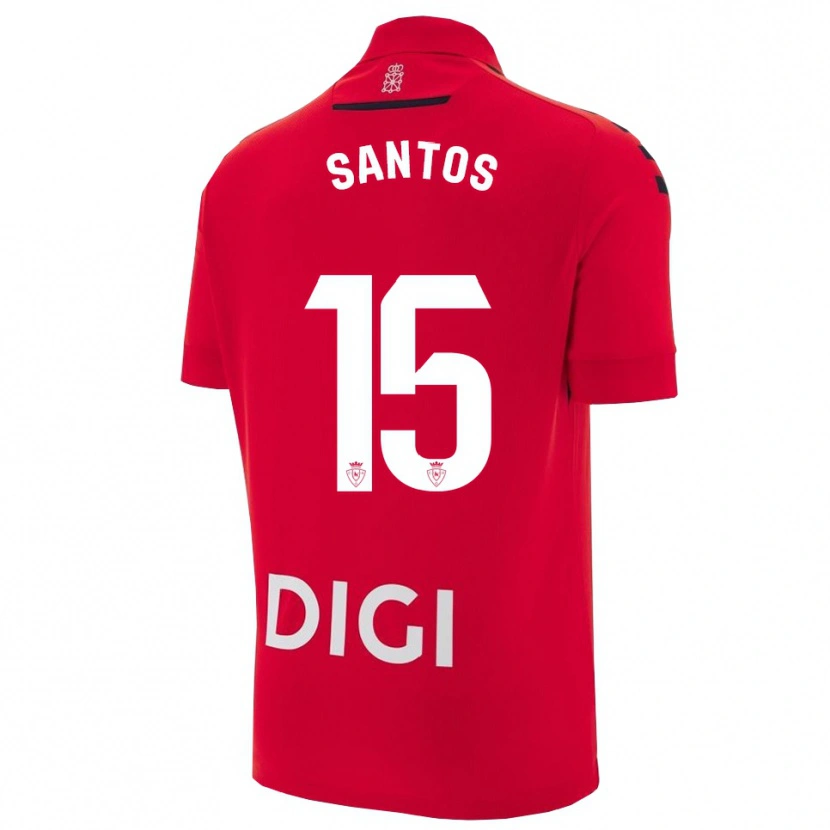 Danxen Män Unai Santos #15 Röd Svart Hemmatröja Matchtröjor 2025/26 Tröjor T-Tröja
