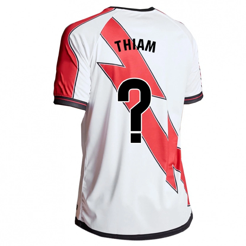 Danxen Män Aly Thiam #0 Vit Röd Hemmatröja Matchtröjor 2025/26 Tröjor T-Tröja