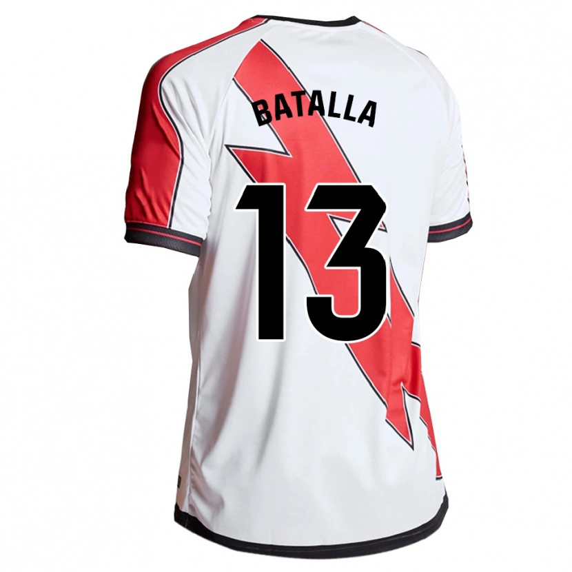Danxen Män Augusto Batalla #13 Vit Röd Hemmatröja Matchtröjor 2025/26 Tröjor T-Tröja