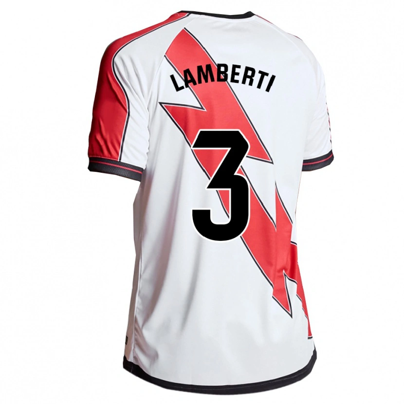 Danxen Män Luca Lamberti #3 Vit Röd Hemmatröja Matchtröjor 2025/26 Tröjor T-Tröja