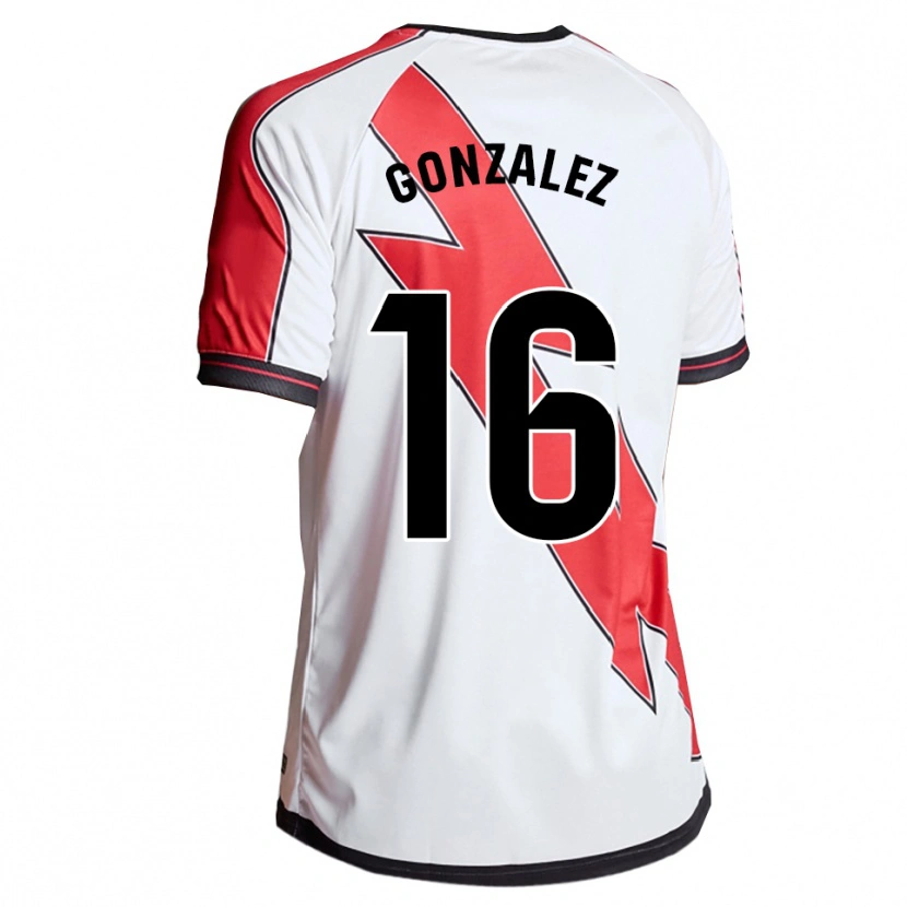 Danxen Män Aitor González #16 Vit Röd Hemmatröja Matchtröjor 2025/26 Tröjor T-Tröja