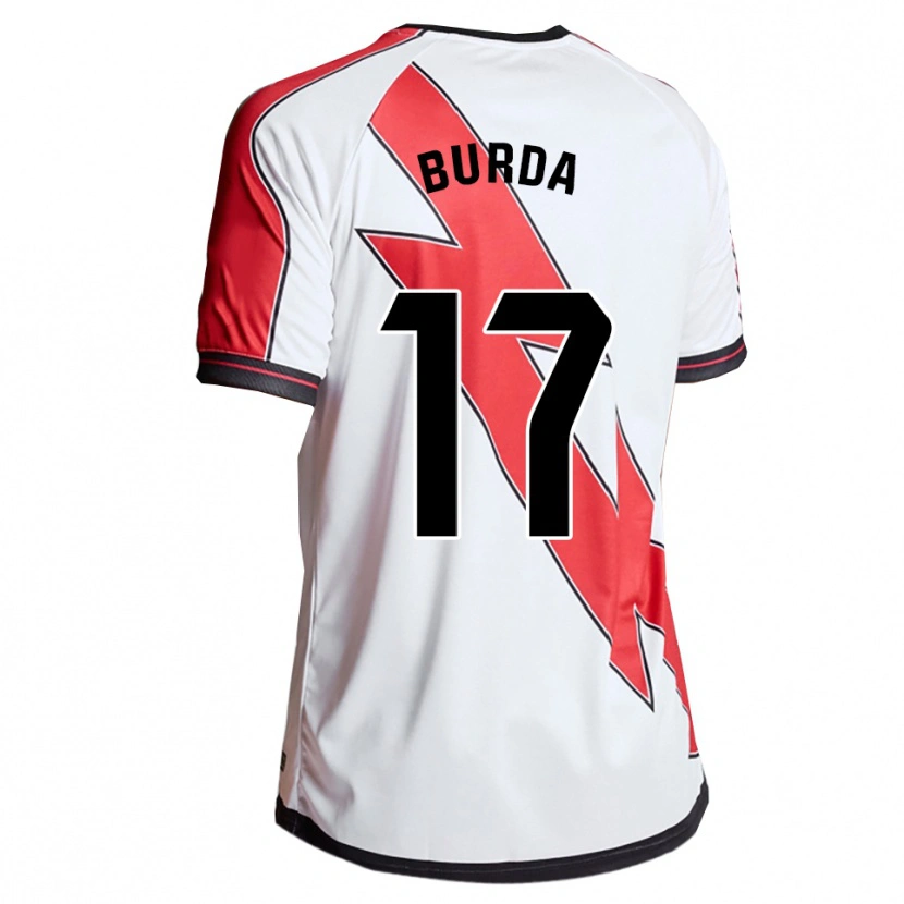 Danxen Män Carmen Burdalo Perez #17 Vit Röd Hemmatröja Matchtröjor 2025/26 Tröjor T-Tröja