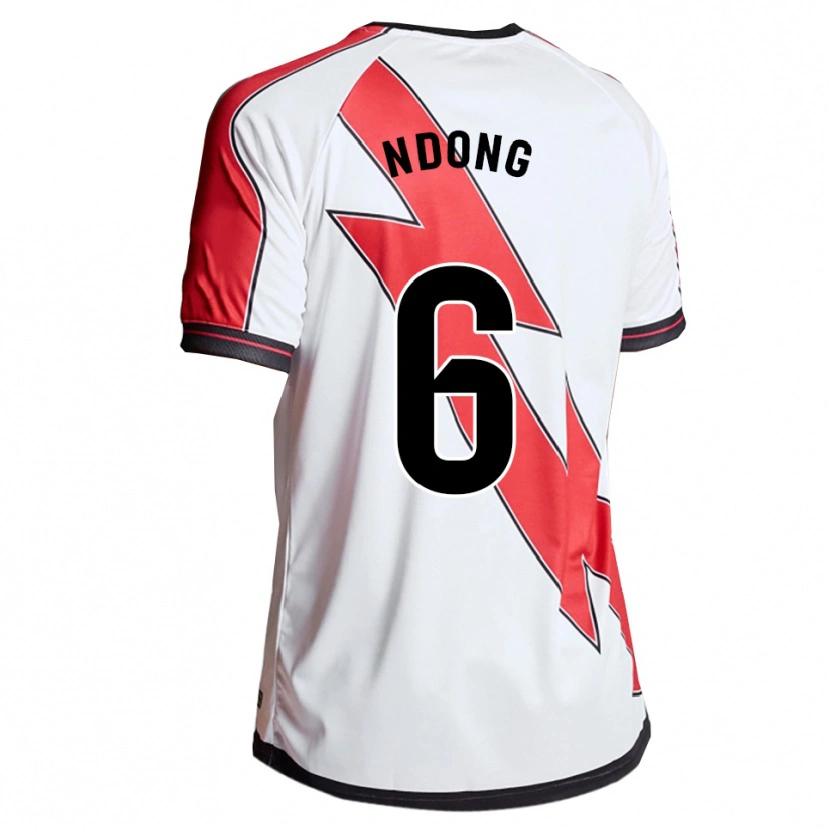 Danxen Män Whissy Ndong #6 Vit Röd Hemmatröja Matchtröjor 2025/26 Tröjor T-Tröja