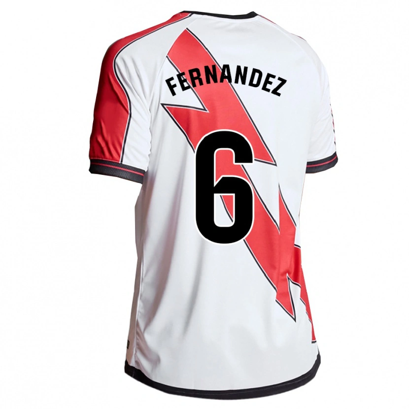 Danxen Män Paula Fernández #6 Vit Röd Hemmatröja Matchtröjor 2025/26 Tröjor T-Tröja