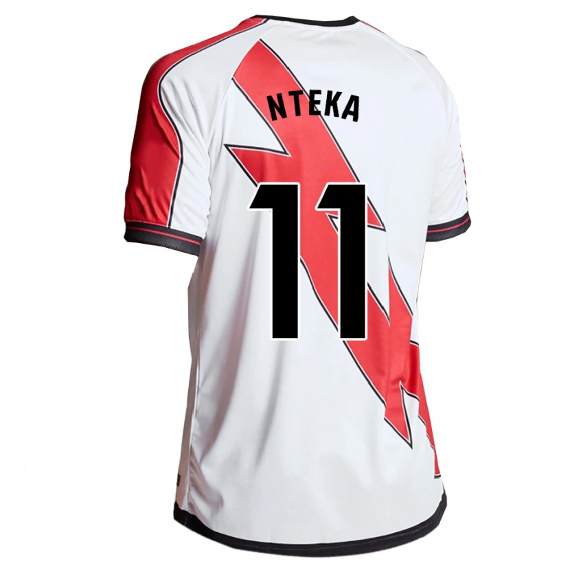 Danxen Män Randy Nteka #11 Vit Röd Hemmatröja Matchtröjor 2025/26 Tröjor T-Tröja