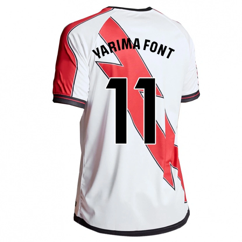 Danxen Män Yarima Font Barrasa #11 Vit Röd Hemmatröja Matchtröjor 2025/26 Tröjor T-Tröja