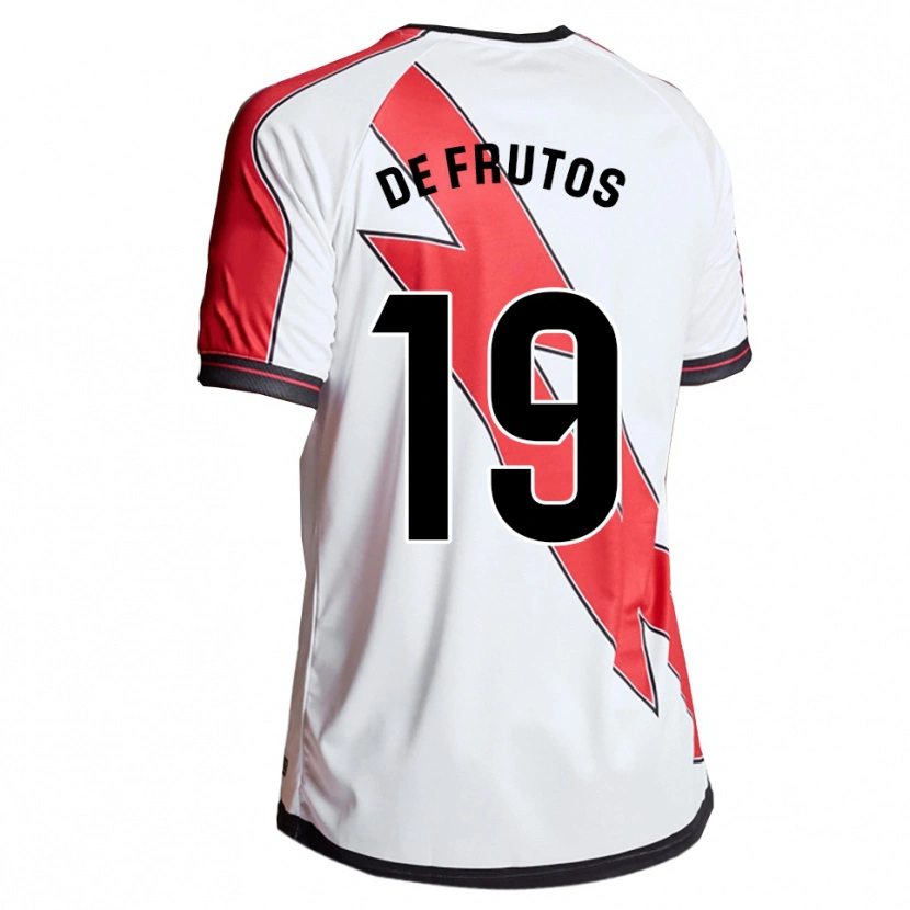 Danxen Män Jorge De Frutos #19 Vit Röd Hemmatröja Matchtröjor 2025/26 Tröjor T-Tröja
