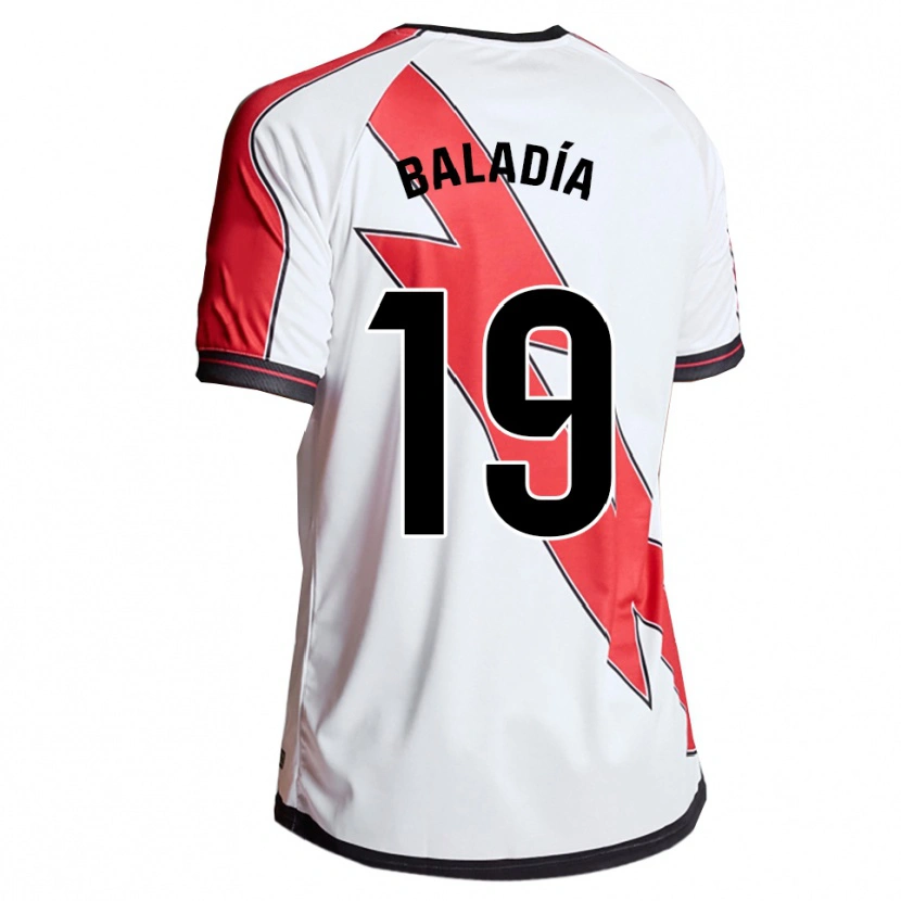 Danxen Män Álvaro Baladía #19 Vit Röd Hemmatröja Matchtröjor 2025/26 Tröjor T-Tröja