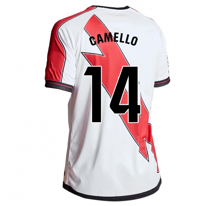 Danxen Män Sergio Camello #14 Vit Röd Hemmatröja Matchtröjor 2025/26 Tröjor T-Tröja