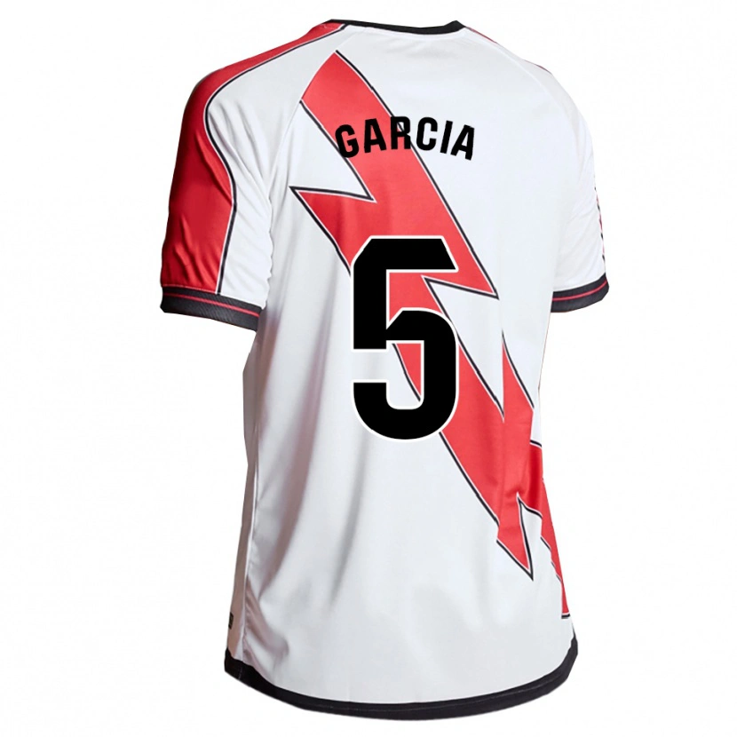 Danxen Män Miguel García #5 Vit Röd Hemmatröja Matchtröjor 2025/26 Tröjor T-Tröja